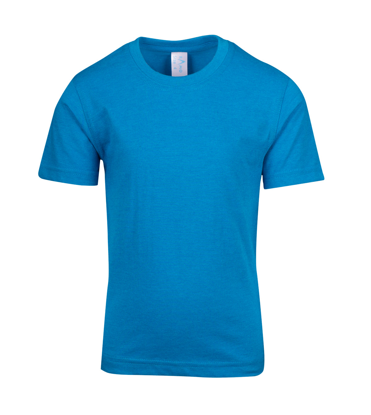 Kids Marl Crew Neck T-shirt in Azure Marl