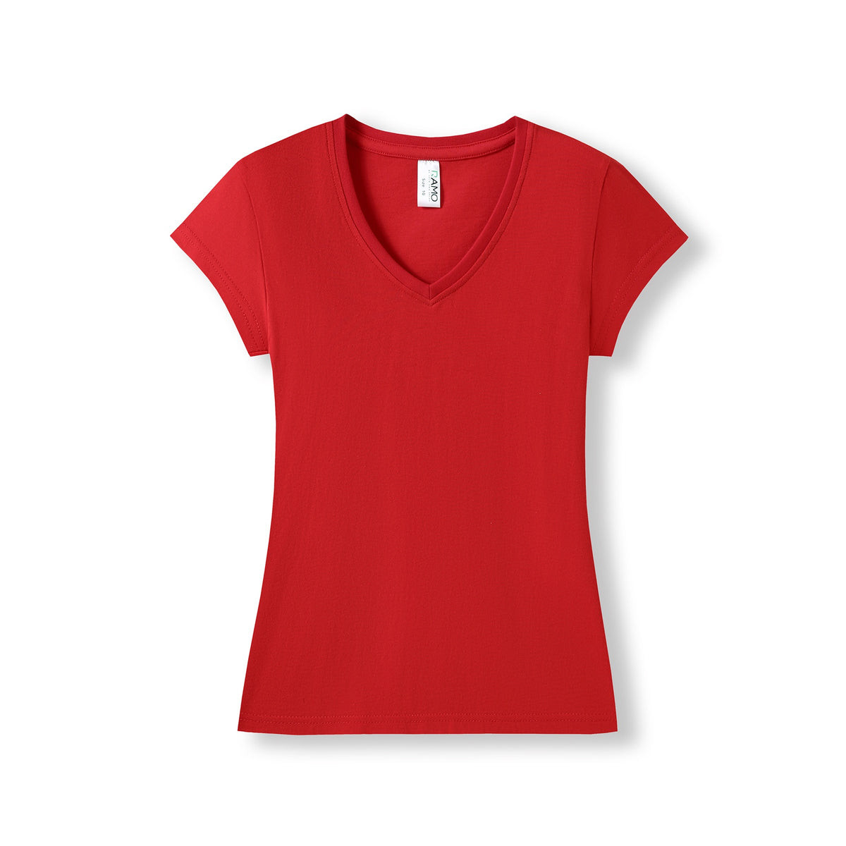 Women's V-neck T-shirt - Red front