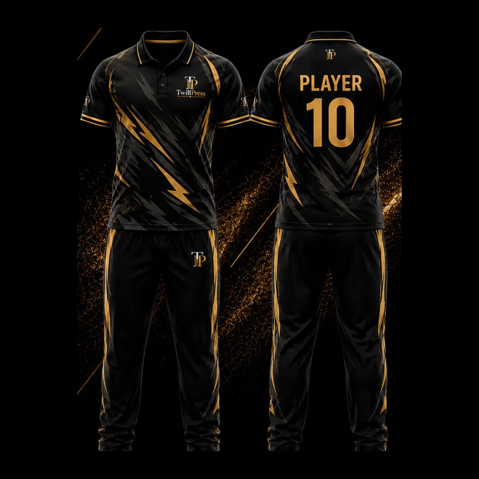 Onyx Assault custom cricket design, front and back view