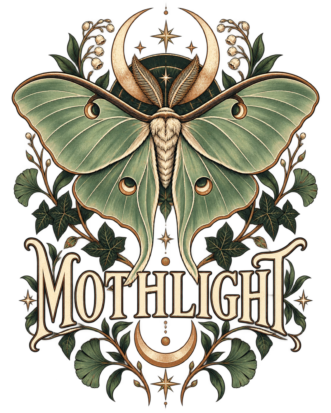Mothlight — Everyday Graphic Tee original print artwork