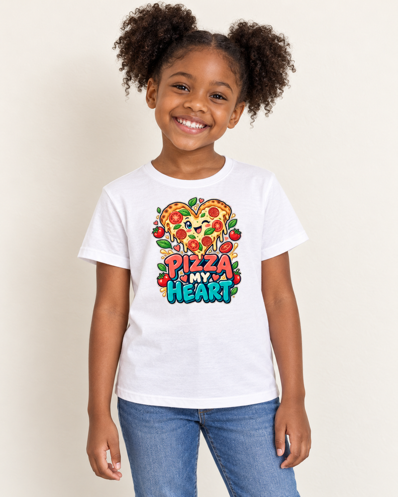 Pizza Planet kids graphic T-shirt in White